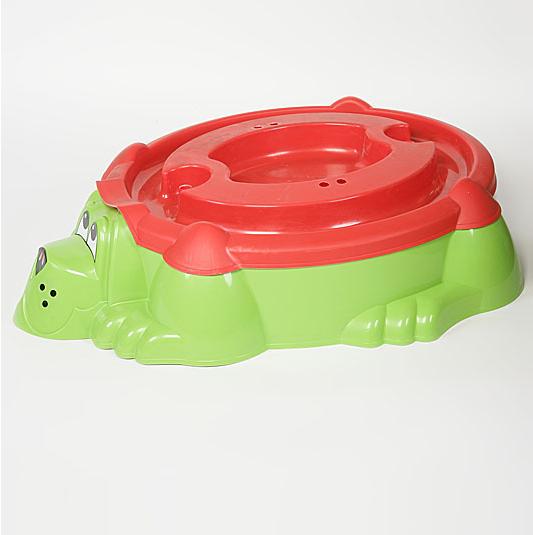 Детская пластиковая песочница мини-бассейн - Собачка с крышкой  